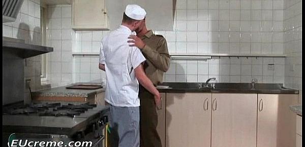  Gay sex in the military kitchen gay sex
